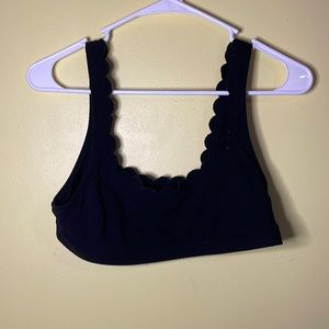 small black baiting suit top